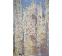 POSTERIIk Famous Animal Posters Vintage Picture Rouen Cathedral West Facade Sunlight by Claude Monet Modern Wall Decor for Home Decor 60x90cm