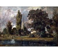 POSTERIIk Famous Animal Posters Vintage Picture Salisbury Cathedral and Leadenhall From the River by John Constable Modern Wall Decor for Home Decor 60x90cm