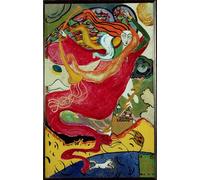 POSTERIIk Famous Animal Posters Vintage Picture St. Gabriel by Wassily Kandinsky Modern Wall Decor for Home Decor 60x90cm
