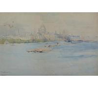 POSTERIIk Famous Animal Posters Vintage Picture St Pauls From the River Thames Arthur Streeton Modern Wall Decor for Home Decor 60x90cm