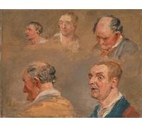 POSTERIIk Famous Animal Posters Vintage Picture Studies of Jacky Turner and the Reverend Charles Hopes Gardener by Famous Artist Modern Wall Decor for Home Decor 60x90cm