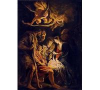 POSTERIIk Famous Animal Posters Vintage Picture the Adoration of the Shepherds by Peter Paul Rubens Modern Wall Decor for Home Decor 60x90cm