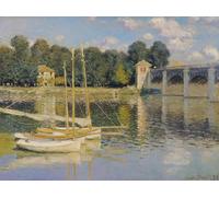 POSTERIIk Famous Animal Posters Vintage Picture the Bridge At Argenteuil by Claude Monet Modern Wall Decor for Home Decor 60x90cm