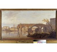 POSTERIIk Famous Animal Posters Vintage Picture the Broken Bridge Inpainting by Claude Vernet Modern Wall Decor for Home Decor 60x90cm