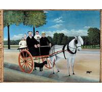 POSTERIIk Famous Animal Posters Vintage Picture the Carriole of Father Junier by Henri J F Rousseau Modern Wall Decor for Home Decor 60x90cm