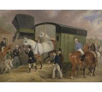 POSTERIIk Famous Animal Posters Vintage Picture the Derby Pets the Arrival by Pollard Modern Wall Decor for Home Decor 60x90cm