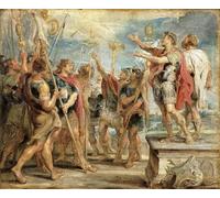 POSTERIIk Famous Animal Posters Vintage Picture the Emblem of Christ Appearing to Constantine by Peter Paul Rubens Modern Wall Decor for Home Decor 60x90cm