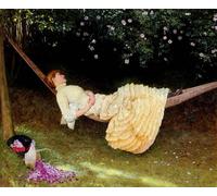 POSTERIIk Famous Animal Posters Vintage Picture the Hammock by Edward Killingworth Johnson Modern Wall Decor for Home Decor 60x90cm