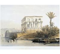 POSTERIIk Famous Animal Posters Vintage Picture the Hypaethral Temple At Philae the Bed of Pharaoh in the Holy Land by David Roberts Modern Wall Decor for Home Decor 60x90cm