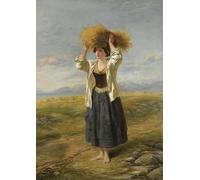 POSTERIIk Famous Animal Posters Vintage Picture the Little Gleaner by William Powell Frith Modern Wall Decor for Home Decor 60x90cm