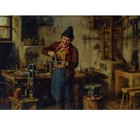 POSTERIIk Famous Animal Posters Vintage Picture the Lock Maker by Hermann Kern Modern Wall Decor for Home Decor 60x90cm