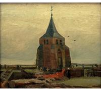 POSTERIIk Famous Animal Posters Vintage Picture the Old Tower in the Nuenen Churchyard by Vincent Van Gogh Modern Wall Decor for Home Decor 60x90cm