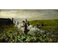 POSTERIIk Famous Animal Posters Vintage Picture the Pumpkin Harvest by Giovann Segantini Modern Wall Decor for Home Decor 60x90cm