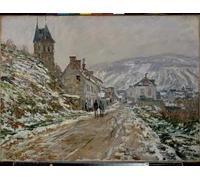 POSTERIIk Famous Animal Posters Vintage Picture the Road to Vétheuil Winter by Claude Monet Modern Wall Decor for Home Decor 60x90cm