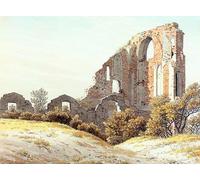 POSTERIIk Famous Animal Posters Vintage Picture The Ruins of Eldena Caspar David Friedrich Modern Wall Decor for Home Decor 60x90cm