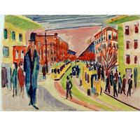 POSTERIIk Famous Animal Posters Vintage Picture the Tent by Ernst Ludwig Kirchner Modern Wall Decor for Home Decor 60x90cm