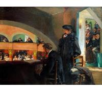 POSTERIIk Famous Animal Posters Vintage Picture the Theatre Lodge by Albert Pierre Rene Maignan Modern Wall Decor for Home Decor 60x90cm