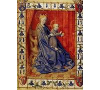 POSTERIIk Famous Animal Posters Vintage Picture The Virgin And Child Enthroned Jean Fouquet Modern Wall Decor for Home Decor 60x90cm