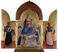 POSTERIIk Famous Animal Posters Vintage Picture the Virgin and Child with Angels by Fra Angelico Modern Wall Decor for Home Decor 60x90cm