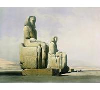 POSTERIIk Famous Animal Posters Vintage Picture Thebes December Th Detail of the Colossi of Memnon by David Roberts Modern Wall Decor for Home Decor 60x90cm