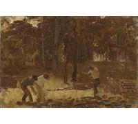 POSTERIIk Famous Animal Posters Vintage Picture Turning the Soil by Tom Roberts Modern Wall Decor for Home Decor 60x90cm
