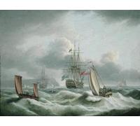 POSTERIIk Famous Animal Posters Vintage Picture Two Deckers Lying off Berry Head by Luny Modern Wall Decor for Home Decor 60x90cm
