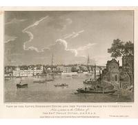POSTERIIk Famous Animal Posters Vintage Picture View of the Savoy Somerset House and the Water Entrance to Cuper's Garden by Famous Painter Modern Wall Decor for Home Decor 60x90cm