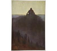 POSTERIIk Famous Animal Posters Vintage Picture Wotan Waits in Valhalla for the End with His Broken Spear by Hermann Hendrich Modern Wall Decor for Home Decor 60x90cm