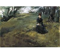 POSTERIIk Famous Animal Posters Vintage Picture Young Woman in the Woods Edwin Austin Abbey Modern Wall Decor for Home Decor 60x90cm