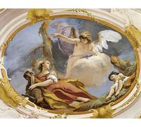 POSTERIIk Famous Modern Artwork Art Mural Angel Comforts Hagar in Wilderness by Battista Tiepolo Oil Paintings Pictures for Home Decor 60x90cm