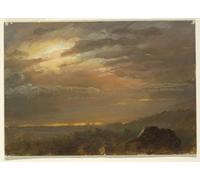 POSTERIIk Famous Modern Artwork Art Mural Cloud Studies by Frederic Edwin Church Oil Paintings Pictures for Home Decor 60x90cm