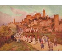 POSTERIIk Famous Modern Artwork Art Mural Corpus Domini At Viterbo by Walter Frederick Roofe Tyndale Oil Paintings Pictures for Home Decor 60x90cm