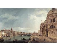 POSTERIIk Famous Modern Artwork Art Mural Entrance to the Grand Canal Looking East by Antonio Canal Oil Paintings Pictures for Home Decor 60x90cm
