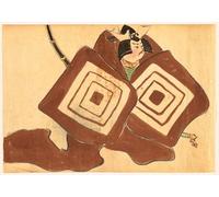 POSTERIIk Famous Modern Artwork Art Mural Flowers of a Hundred Worlds Shibaraku by Kamisaka Sekka Oil Paintings Pictures for Home Decor 60x90cm