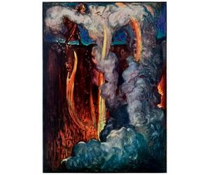 POSTERIIk Famous Modern Artwork Art Mural Hells Mouth From the Pilgrims Progress From This World by Byam Liston Shaw Oil Paintings Pictures for Home Decor 60x90cm