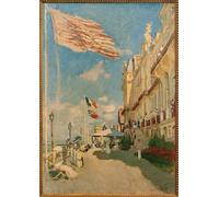 POSTERIIk Famous Modern Artwork Art Mural Hotel Des Roches Noires in Trouville by Claude Monet Oil Paintings Pictures for Home Decor 60x90cm