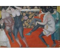 POSTERIIk Famous Modern Artwork Art Mural in the Cabaret by Boris Dmitrievich Grigoriev Oil Paintings Pictures for Home Decor 60x90cm
