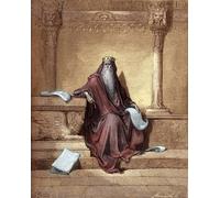 POSTERIIk Famous Modern Artwork Art Mural King Solomon Engraving by Gustave Doré Bible by Gustave Dore Oil Paintings Pictures for Home Decor 60x90cm