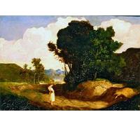 POSTERIIk Famous Modern Artwork Art Mural Landscape with Figure by Sell Cotman Oil Paintings Pictures for Home Decor 60x90cm
