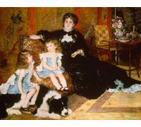 POSTERIIk Famous Modern Artwork Art Mural Madame Georges Charpentier Et Ses Enfants by Pierre Auguste Renoir Oil Paintings Pictures for Home Decor 60x90cm