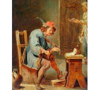 POSTERIIk Famous Modern Artwork Art Mural Man Playing a Fiddle by David Teniers the Younger Oil Paintings Pictures for Home Decor 60x90cm