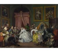 POSTERIIk Famous Modern Artwork Art Mural Marriage a La Mode Iv the Toilette by William Hogarth Oil Paintings Pictures for Home Decor 60x90cm