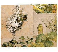 POSTERIIk Famous Modern Artwork Art Mural Pear Tree in a Walled Garden by Famous Painter Oil Paintings Pictures for Home Decor 60x90cm