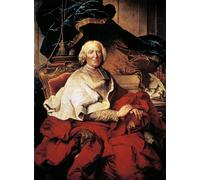 POSTERIIk Famous Modern Artwork Art Mural Portrait of Andre-hercule De Fleury by Hyacinthe Rigaud Oil Paintings Pictures for Home Decor 60x90cm