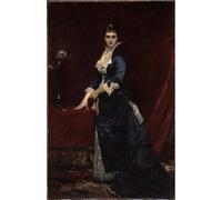 POSTERIIk Famous Modern Artwork Art Mural Portrait of Madame Georges Petit by Carolus-duran Oil Paintings Pictures for Home Decor 60x90cm