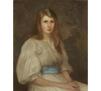 POSTERIIk Famous Modern Artwork Art Mural Portrait of Margaret Hilton Smith Aged by George Clausen Oil Paintings Pictures for Home Decor 60x90cm
