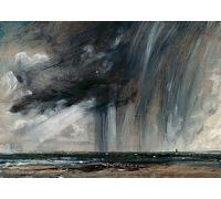 POSTERIIk Famous Modern Artwork Art Mural Rainstorm Over the Sea by John Constable Oil Paintings Pictures for Home Decor 60x90cm
