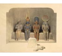 POSTERIIk Famous Modern Artwork Art Mural Sanctuary of the Temple of Abu Simbel by David Roberts Oil Paintings Pictures for Home Decor 60x90cm