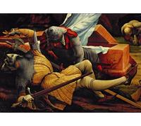 POSTERIIk Famous Modern Artwork Art Mural Soldiers Guarding Christ's Tomb At the Resurrection by Matthias Grünewald Oil Paintings Pictures for Home Decor 60x90cm