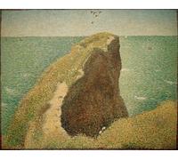 POSTERIIk Famous Modern Artwork Art Mural the Bec Du Hoc Grandcamp by Georges Seurat Oil Paintings Pictures for Home Decor 60x90cm